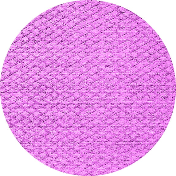 Ahgly Company Indoor Round Oriental Pink Industrial Area Rugs, 6' Round