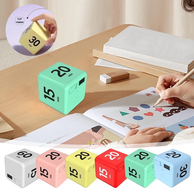 Vaidha Block Timer For Management And Countdown Settings Sensing Flip Timer Student Alarm Clock Electronic Timer Management Learning