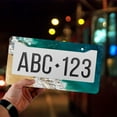 thumbnail image 4 of 1 Pcs Aerial Beach and Ocean View License Plate Frame,License Plate Cover for Car Decorative Parts,Aluminum License Plate Bracket Holder Rust-Proof for US Standard Car, 4 of 8