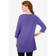 thumbnail image 2 of Woman Within Plus Size Perfect Three-Quarter-Sleeve Scoopneck Tunic, 2 of 3