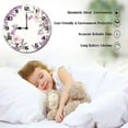 thumbnail image 3 of ZXCXRQFa Clock Rustic Floral Wall Clock Vintage Battery Operated Silent Non Ticking Round Wooden Wall Clocks Decorative for Kitchen Living Room Bedroom Office Garden Outdoor 12 Inch, 3 of 7