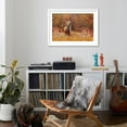 thumbnail image 4 of Art.com Cute Red Fox, Vulpes Vulpes in Fall Forest. Beautiful Animal in the Nature Habitat. Wildlife Scene Photographic Print, White Frame Wall Art, 44" x 32", 4 of 5