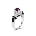 thumbnail image 2 of 1 1/5 Carat T.G.W. Ruby And 1/20 Carat T.W. White Diamond Sterling Silver Ring, 2 of 4