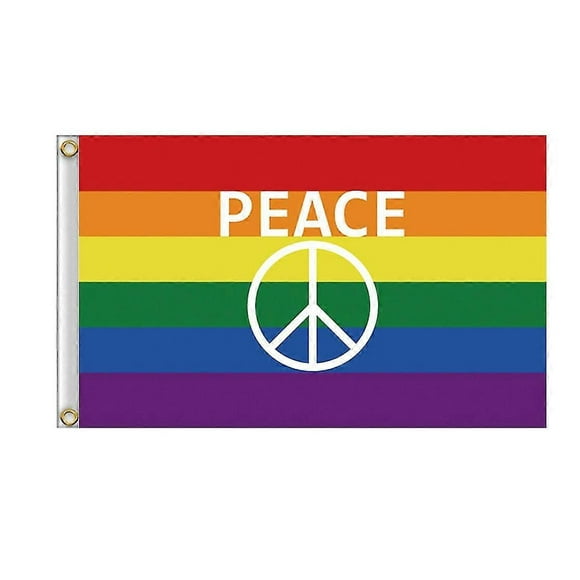 Peace Flag Rainbow Symbol Peace Flag Outdoor Banner Flag 150 X 90 Cm