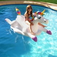 thumbnail image 4 of Blue Wave Cloud Rider Rainbow Unicorn Inflatable Ride-On Pool Float, 4 of 4