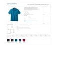 thumbnail image 2 of Port Authority K514 Men's Horizontal Texture Polo Shirt - Peacock Blue - L, 2 of 2