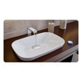 thumbnail image 2 of TOTO® Neorest® Kiwami® Rectangular Semi-Recessed Fireclay Vessel Bathroom Sink with CEFIONTECT, Cotton White - LT994G#01, 2 of 2