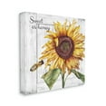 thumbnail image 5 of Stupell Industries Sweet as Honey Sunflower Botanical & Floral Painting Gallery Wrapped Canvas Art Print Wall Art, 36 x 36, 5 of 8