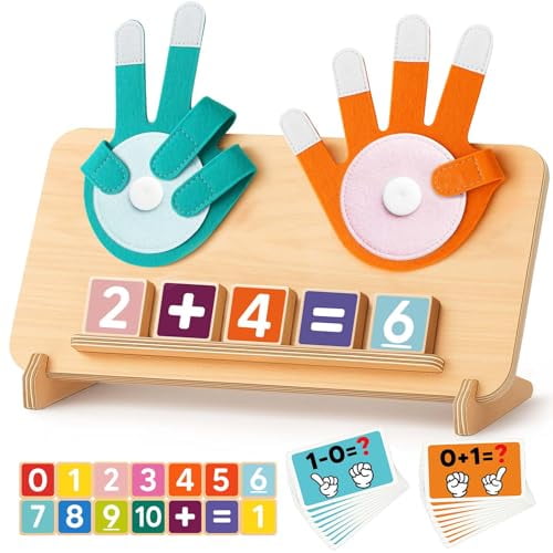 Number Counting Blocks Toys for Kids,Montessori Educational Toys for 3 4 5 Year Old Boys Girls Birthday Gifts,Toddler Preschool Learning Activities,Math Manipulatives Learning Counting Toy for 3-5
