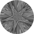 thumbnail image 1 of Ahgly Company Machine Washable Indoor Round Transitional Gunmetal Gray Area Rugs, 4' Round, 1 of 7