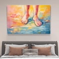 thumbnail image 4 of Abstract Art Modern Decorative Painting Feet Framed Canvas Poster Bedroom Decor Sports Landscape Office Room Decor Gift,Frame-style,08x12inch(20x30cm), 4 of 8