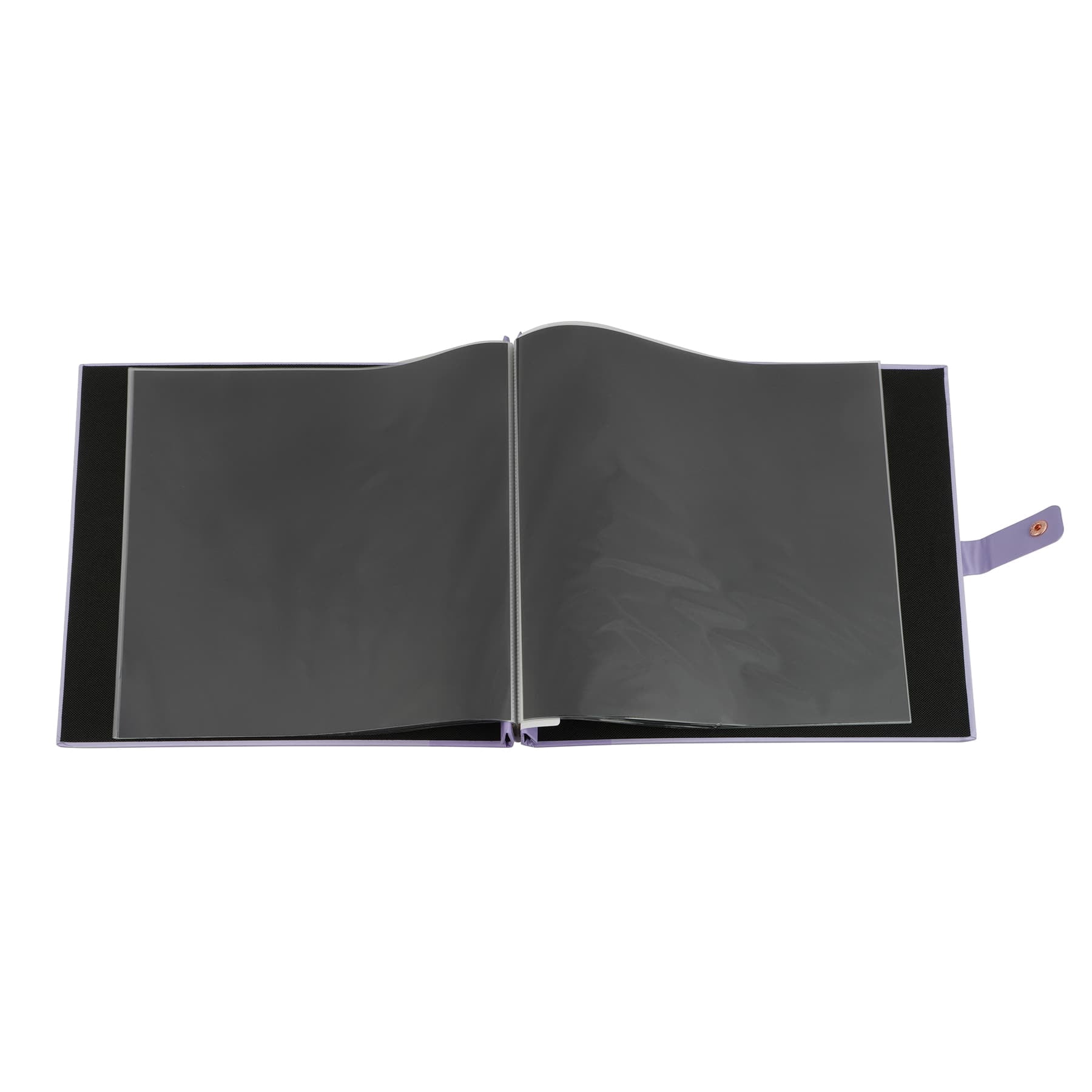 Recollections Scrapbook Album, "Memories" Script Snap Closure, Purple/Rose Gold, 12" x 12", 10 Sheets, 1-Pack