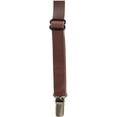 thumbnail image 3 of CTM Coated Leather Clip-End 3/4 Inch Suspenders, 3 of 4