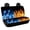 Blue Orange Flame Decoration, variant on Uourmeti Car Back Seat Covers for Auto Interior Automotive, Cute Panda 2 Pack Car Rear Seat Protectors Protects Against Pet Hair Easy to Install