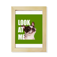 thumbnail image 1 of Dog Attracts Attention Sle Desktop Adorn Photo Frame Display Art Painting Wooden, 1 of 3