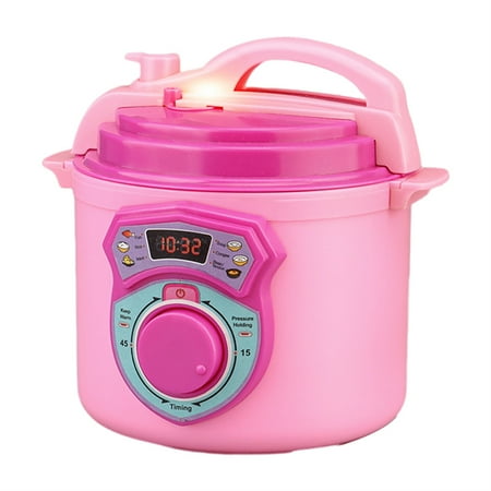 

Pnellth Vivid Fun Fake Rice Cooker Educational Interactive Mock Spray Electric Rice Cooker with Light Music for Girl