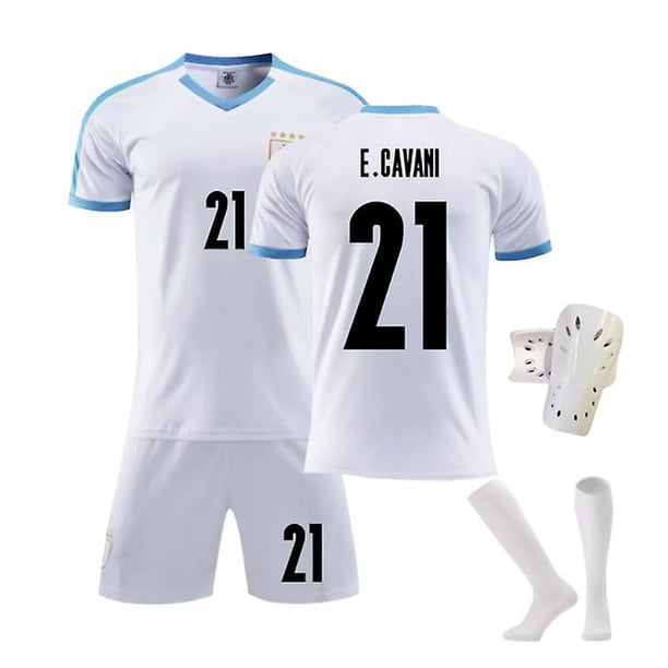 2022 Nueva camiseta de fútbol para niños 9 # L.suarez 21 # E.cavani Pantalones cortos de moda Camisetas de fútbol Traje Calcetines protectores / set-B21 White-24 BmatwkZeng Bmatwk Jersey