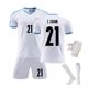 thumbnail image 1 of 2022 Nueva camiseta de fútbol para niños 9 # L.suarez 21 # E.cavani Pantalones cortos de moda Camisetas de fútbol Traje Calcetines protectores / set-B21 White-24 BmatwkZeng Bmatwk Jersey, 1 of 2