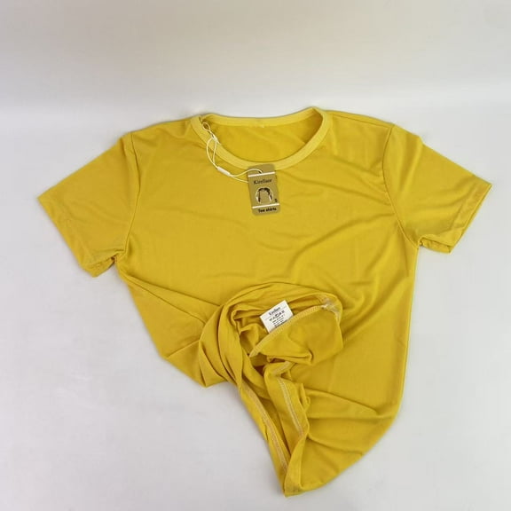 Kirellaor Tee shirts, Rash Guard SPF Short Sleeve Sun T-Shirt UPF 50 Quick Dry Lightweight Fishing Water Shirt - L