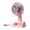 Pink, variant on Vintage Style Mini Desk Fan with Digital Battery Display, Rechargeable 1200mAh Portable Fan, 100° Adjustable Wind Direction, Multiple Speed Levels, Personal Quiet Cooler for Home, Office and Bedroom