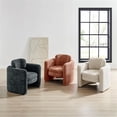 thumbnail image 3 of NPD Furniture Deryll Fabric Accent Arm Chair in Grenada Terracotta, 3 of 12