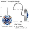 thumbnail image 5 of Chenille Print Shower Curtain for Bathroom, 5 of 6