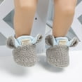 thumbnail image 3 of Newborn Baby Booties Faux Fur Cute Sheep Shape Non-Slip Soft Sole Crib Shoes, 3 of 3