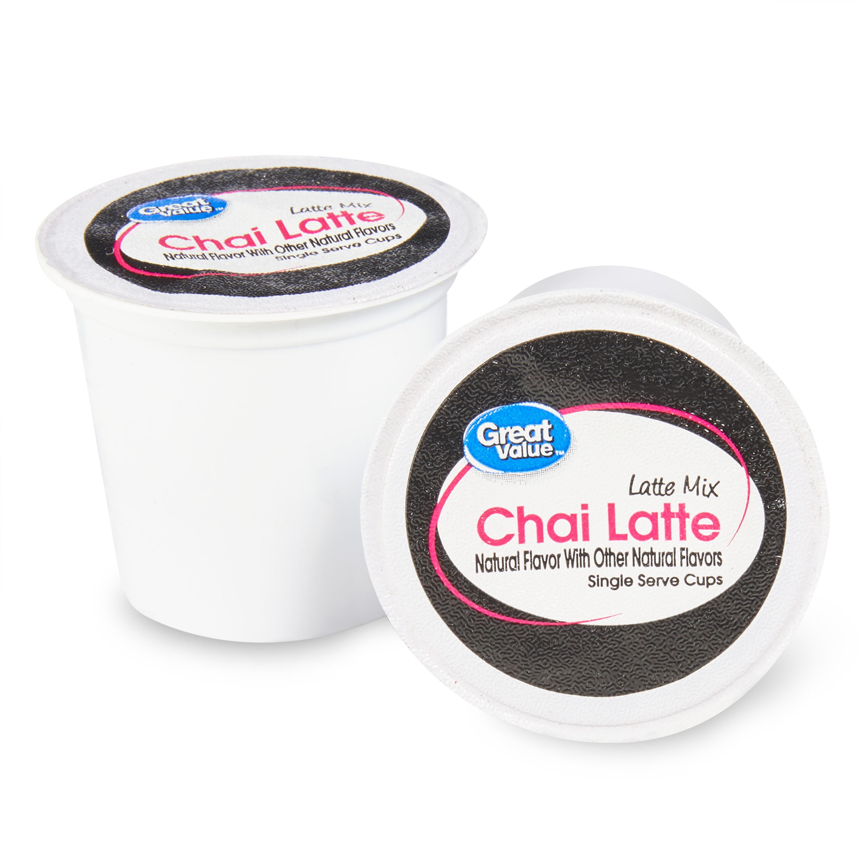 Great Value Chai Latte Drink Mix Single-Serve Cups, 12 Ct