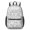 Gray and White Cat White Pattern, variant on Cat and Dog Paw Print White Pattern 17" Waterproof Oxford School Backpacks for Teens, S-Shape Padded Straps, for School, Travel, Hiking, Camping