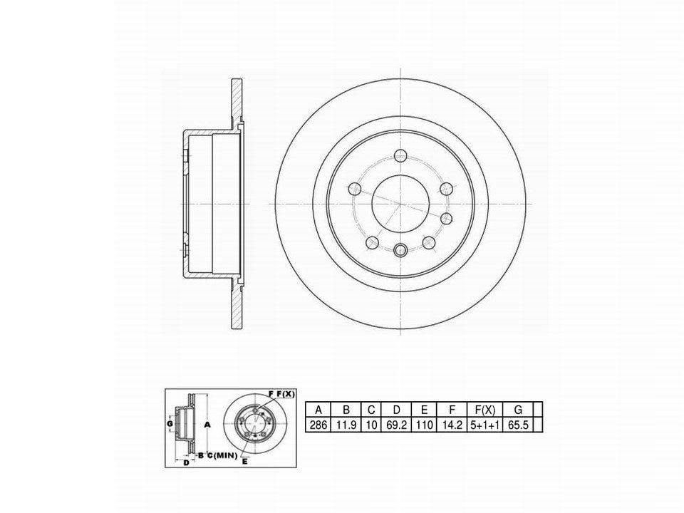 Winstop Brake Rotor, Rear WS229018, Cadillac Catera 2001-1997