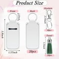thumbnail image 5 of 60pcs Sublimation -Holder Blanks, Bulk Neoprene Lip Balm Holder Keychain, DIY Blanks, 5 of 7