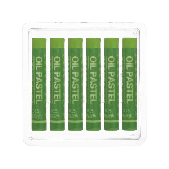 Uxcell Lake Green Oil Pastels, 6Pcs Soft Oil Crayons Creamy Pastels Stick Art Supplies for Art Painting Drawing Blending Graffiti for Drawing Beginners Artists