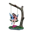 thumbnail image 4 of de pareja de resina creativa Micro paisaje columpio princesa y príncipe estatua de hadas para decoración de patio de jardín, 4 of 6