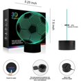 thumbnail image 1 of Luces nocturnas de fútbol para niños Ilusión 3d Lámpara de luces de fútbol Wiscky 7 Colores LED Cambio de mesa táctil Lámparas de escritorio Iluminación decorativa Juguetes geniales Regalos Feliz Sencillez, 1 of 1