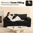 thumbnail image 6 of BIGSYY 74.8" Modular Couch, Deep Seat Modular Couch for Apartment Dwellers, No Assembly Required, Comfortable Sofa for Living Room, Corduroy, Black, 6 of 9