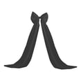 thumbnail image 3 of Christmas Tree Topper Bows - 79"x20" Large Black Glitter Tulle Bows with Long Streamers for Xmas Garland, Mantel, Door, Staircase, Wedding, Party, Indoor Outdoor Decorations, 3 of 7