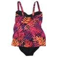 thumbnail image 3 of Tropical Escape Womens Pink Jungle Print 1 Piece Swimsuit Fly Away Swim Dress 6, 3 of 3
