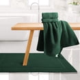 thumbnail image 2 of Alfombra de baño Hearth & Harbor, 100% algodón hilado en anillos, color verde, 2 of 9