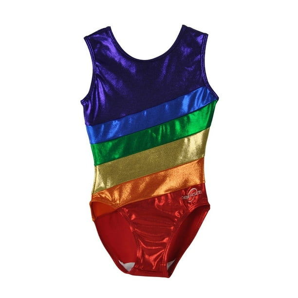 Obersee O3GL007 Girl's Girls Gymnastics Leotard Rainbow Walmart