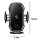 thumbnail image 2 of Soporte inalámbrico para teléfono con cargador de coche, Sensor inteligente de carga rápida, soporte de sujeción automático para coche, 2 of 5