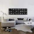 thumbnail image 2 of ARTCANVAS Marble Black & White Panoramic Full Alphabet Grid Canvas Art Print - Size: 60" x 20" (1.50" Deep), 2 of 9