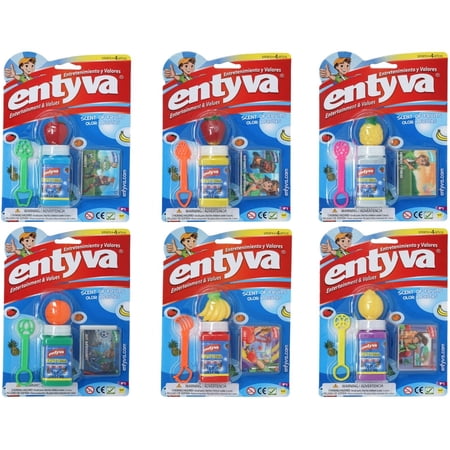 Entyva Fruit Scented Bubbles  6 Pack Bubble Wand and Solution  Randomly Assorted price history on PriceWatchPro
