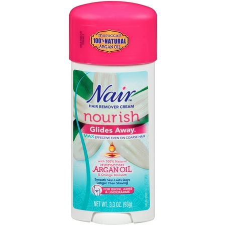 Nair Hair Remover Glides Away Nourish with Argan Oil 3.3 Ounce (97ml) (3