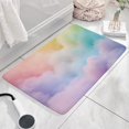 thumbnail image 3 of Soft Pastel Cloudscape Flannel Non Slip Door Rugs,Washable Door Mats Indoor,Decorative Door Mats,Dirt-Resistant and Absorbent Doormat for Entrance,Bedroom,Kitchen,Bathroom,23.5x16in(60x40cm), 3 of 5