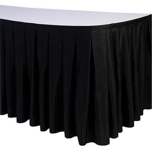 Generic Accordion Polyester Table Skirt, White - Walmart.com
