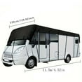 thumbnail image 3 of Universal RV Roof Cover, All-Weather Motorhome Tarpaulin, Waterproof and UV Resistant Foldable Camper Cover for Caravan and Bus, Durable Oxford Cloth Fabric (210D), 3 of 3