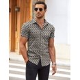 thumbnail image 2 of COOFANDY Men's Dress Shirts Slim Fit Wrinkle-Free Short Sleeve Casual Button Down Shirt, 2 of 6