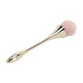 thumbnail image 4 of Brocha para polvos sueltos, pelo suave, brocha para polvos de maquillaje a la moda, herramienta cosmética para maquilladores (dorado), 4 of 14