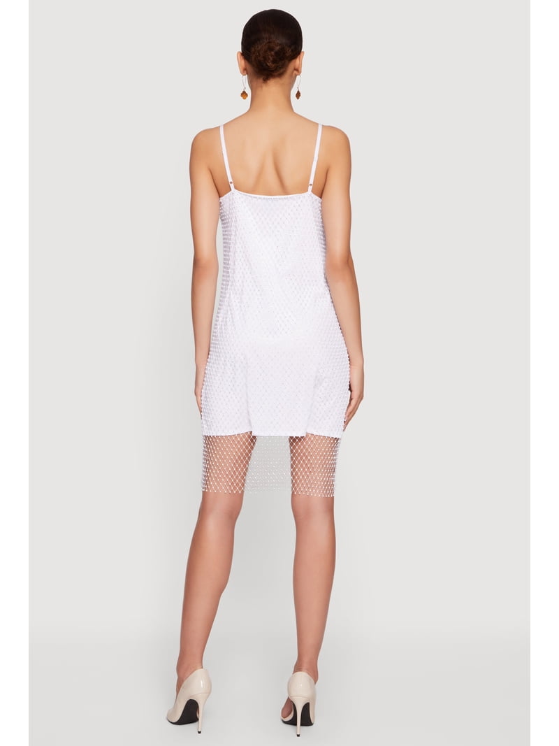 mini fishnet dress Shae Long Sleeve Disturbia Product Info SIMKHAI Blaise fishnet-paneled crepe mini
