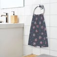 thumbnail image 3 of Yayeee 100% Cotton Hand Towels for Bathroom 16" x 28" Soft Absorbent Kitchen Towel, Red Fireworks Pattern, 3 of 7